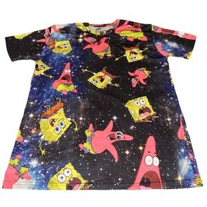 SpongeBob SquarePants and Patrick Star Galaxy Print All-over Graphic T-shirt